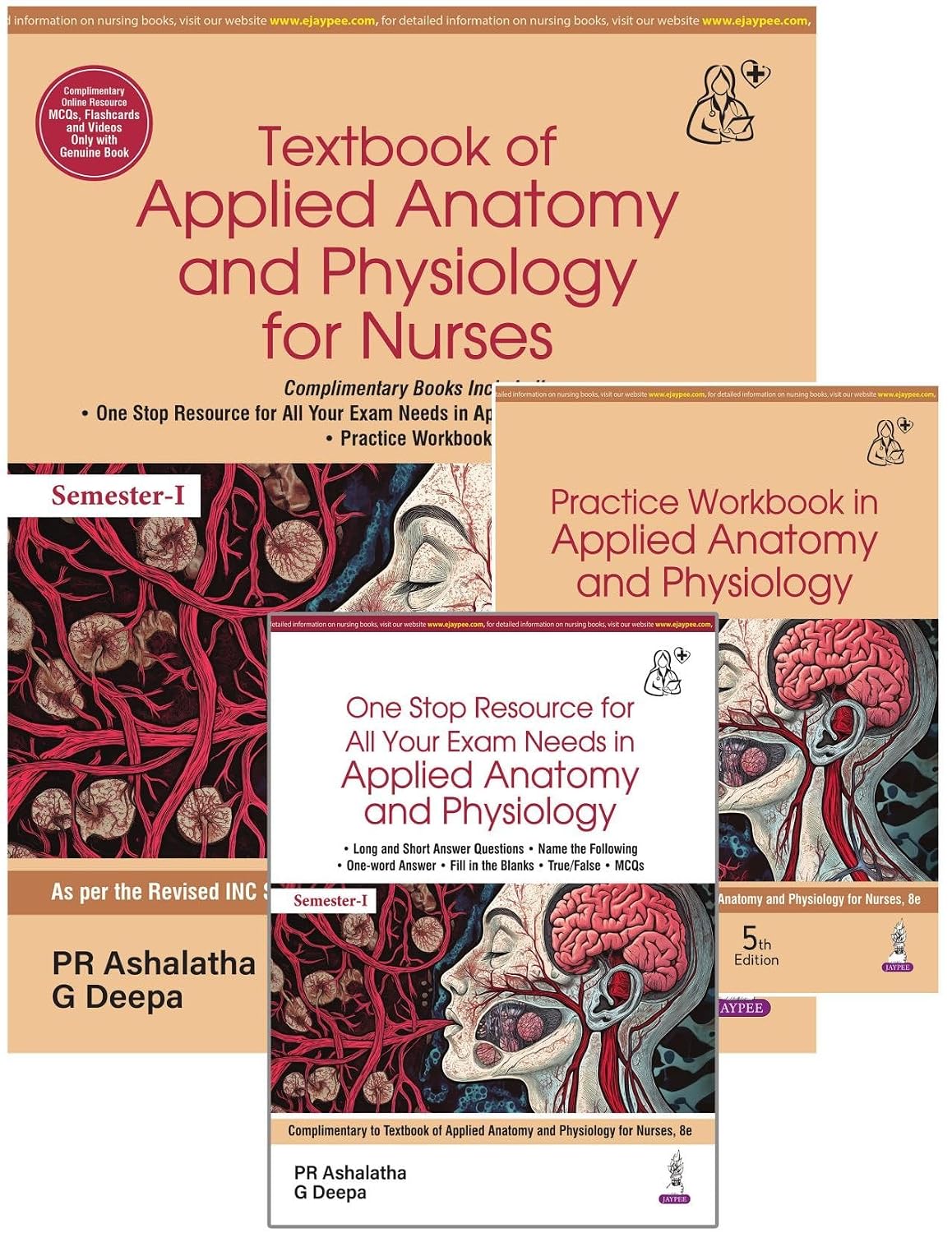 Textbook of Applied Anatomy and Physiology for Nurses (Complimentary Books Included)