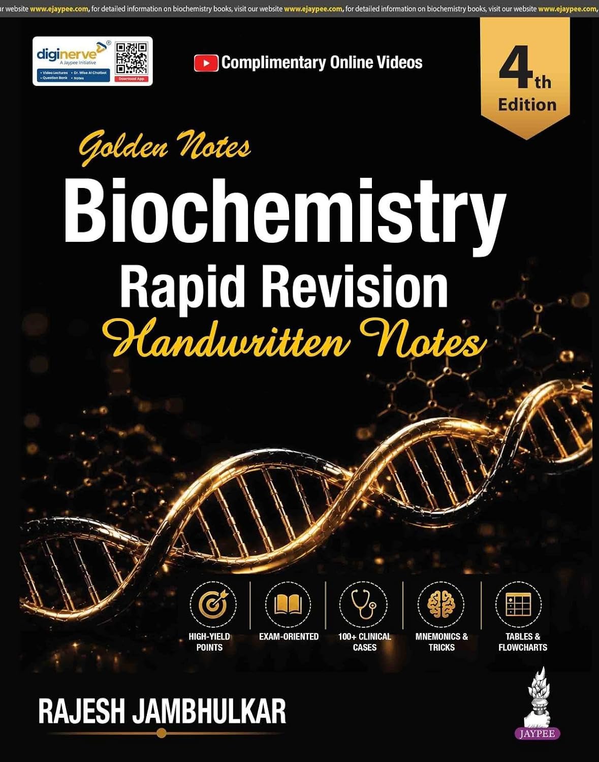 Golden Notes Biochemistry: Rapid Revision Handwritten Notes, 4E 2026