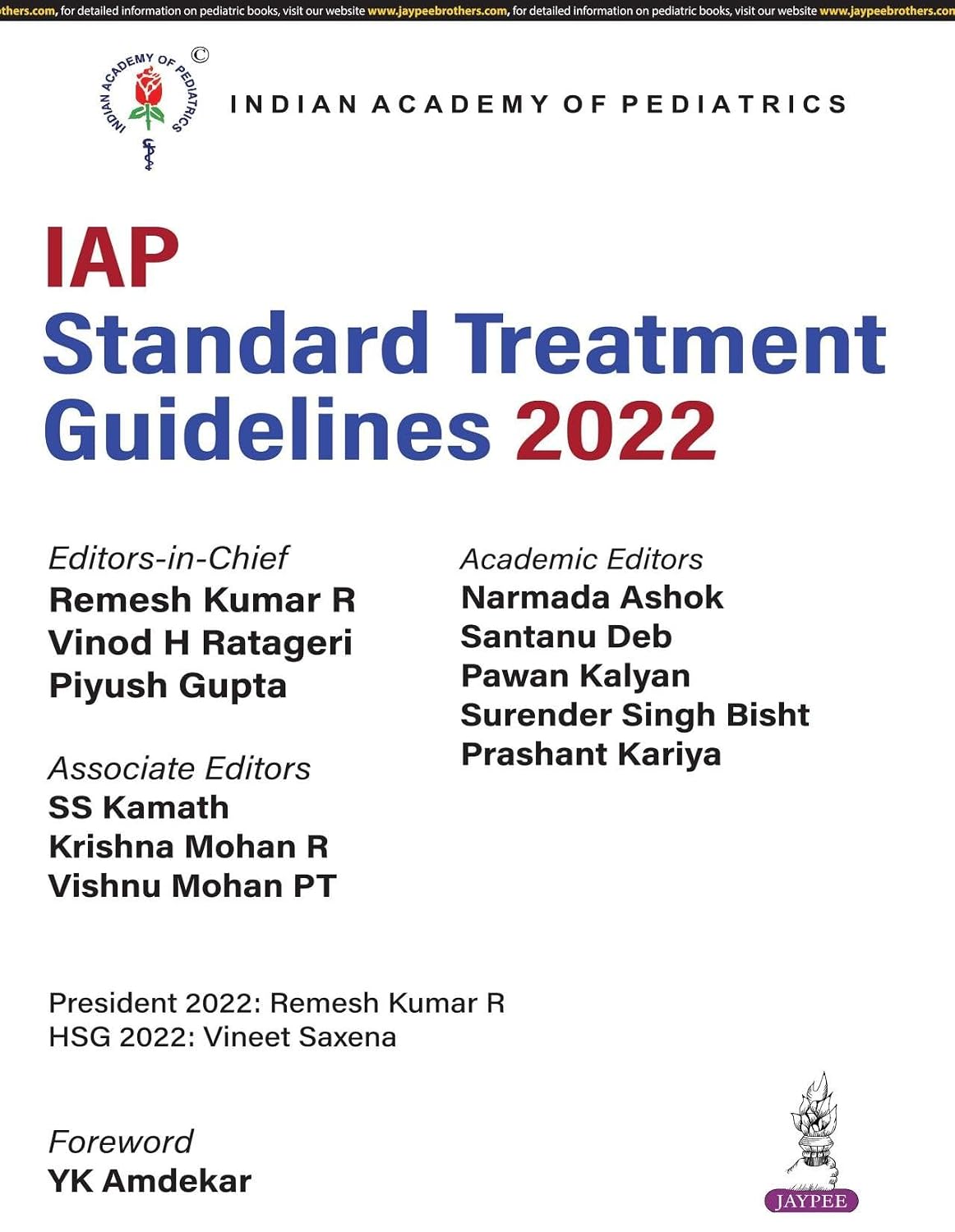 Iap Standard Treatment Guidelines 2022