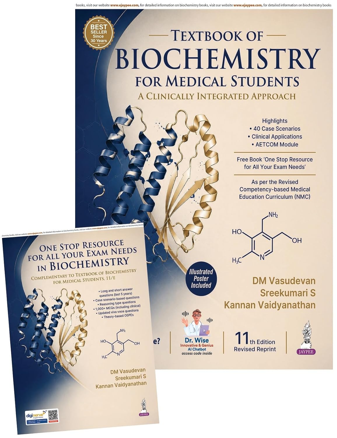 Textbook of Biochemistry for Medical Students (Complimentary Book Included+Illustrated Poster)
