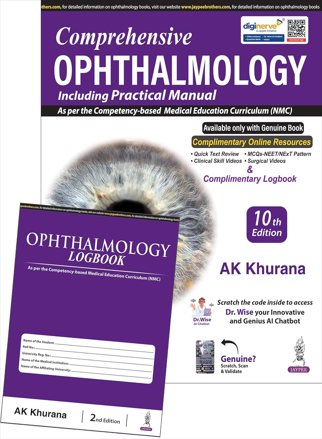 Comprehensive Ophthalmology (Including Practical Manual) with Ophthalmology Logbook