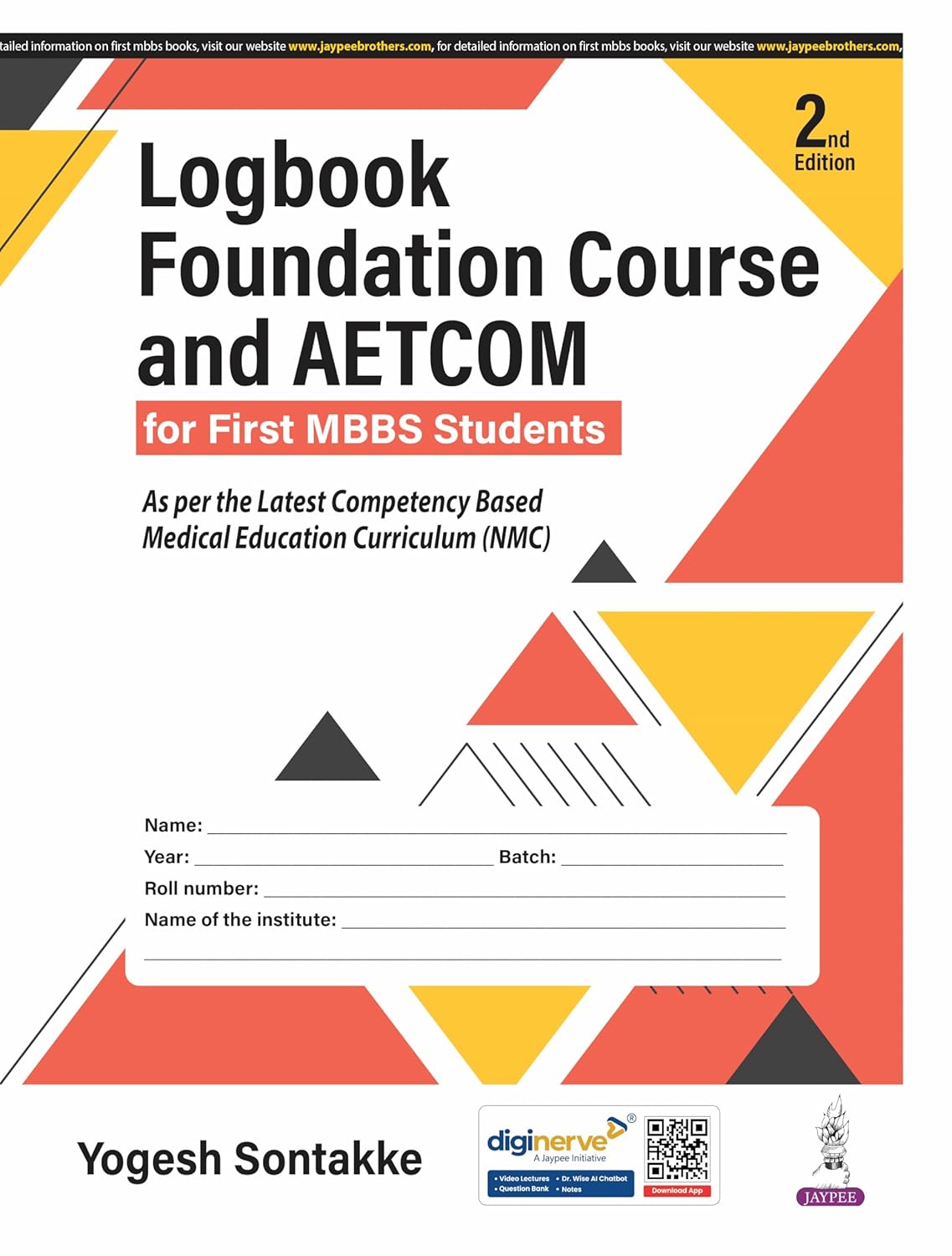 Logbook Foundation Course and Aetcom for First MBBS Students
