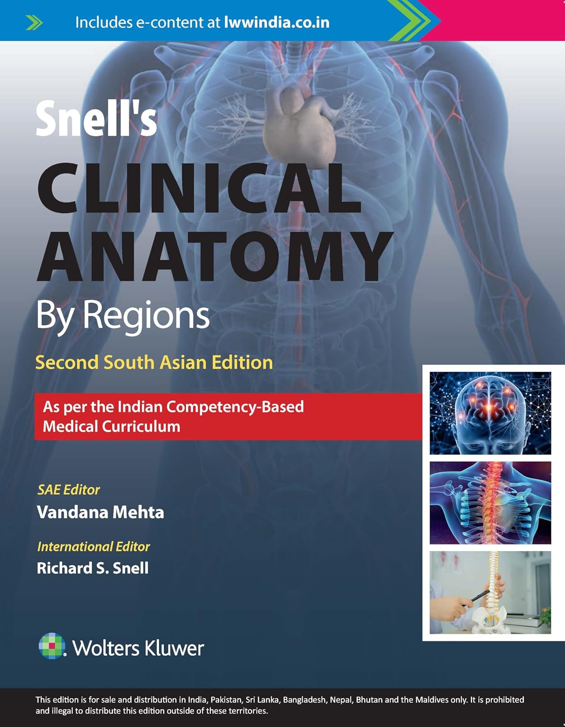Snell’s Clinical Anatomy by Regions, 2nd South Asian Edition 2023
