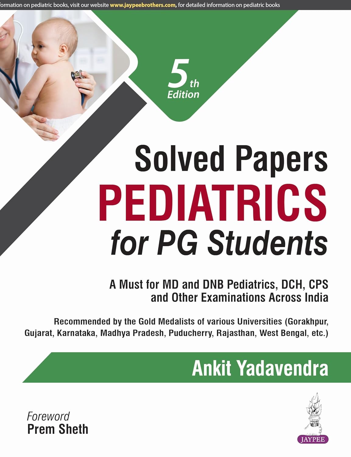 Solved Papers Pediatrics for Pg Students 5e 2026