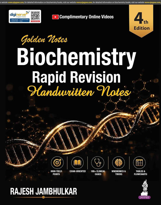 Golden Notes Biochemistry: Rapid Revision Handwritten Notes, 4E 2026