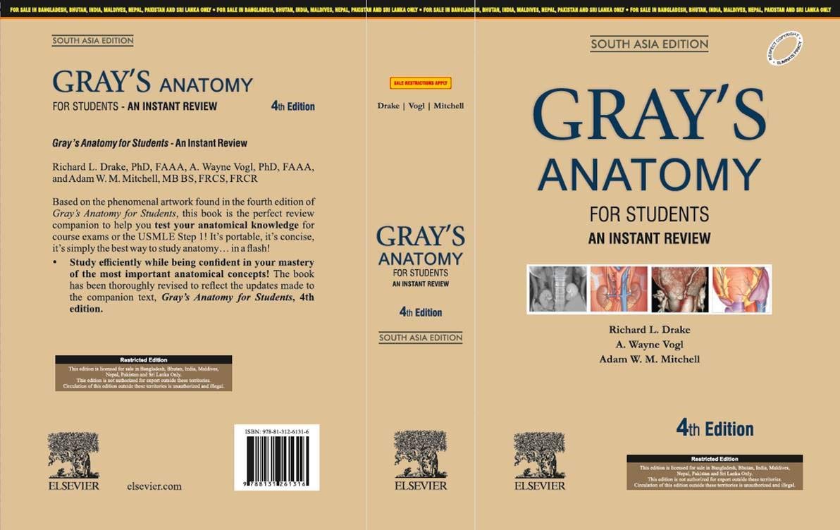 Gray's Anatomy For Students: An Instant Review,4e,South Asia Edition