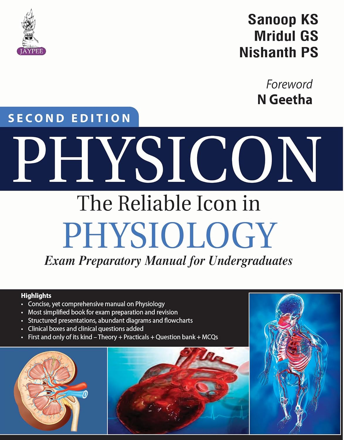 Physicon The Reliable Icon in Physiology Exam Preparatory Manual for Undergraduates 2/E R.P. 2025