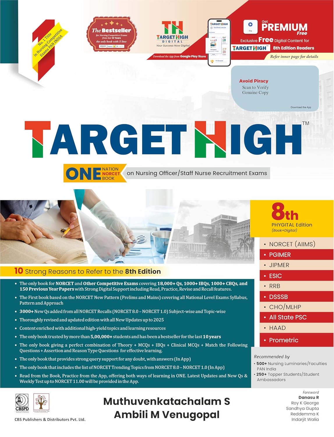 Target High One Nation One Book On Nursing Officer Staff Nurse Recruitment Exams 8Ed (PB)