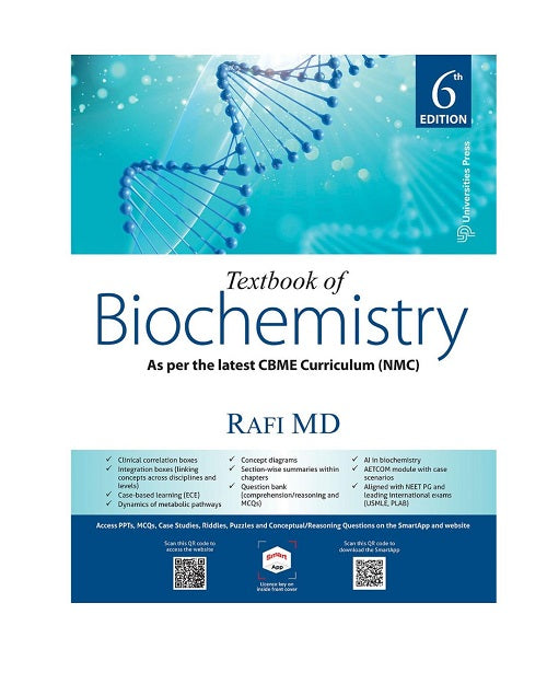 Textbook of Biochemistry by Rafi MD 6/E 2026