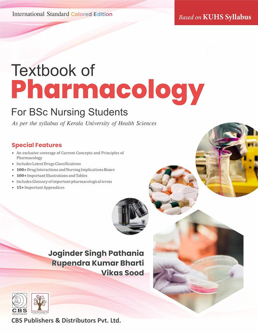 Textbook Of Pharmacology For Bsc Nursing Students Based On Kuhs Syllabus (PB)