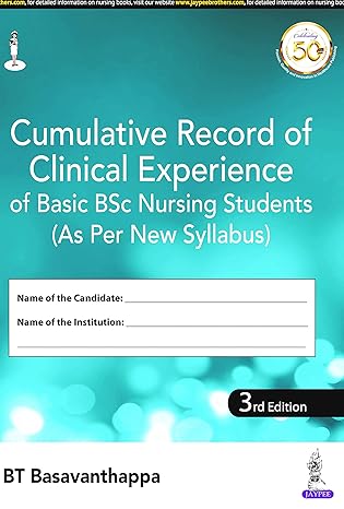 Cumulative Record of Clinical Experience of Basic BSC Nursing Students (As Per New Syllabus)