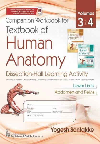Companion Workbook for Textbook of Human Anatomy, Vol. 3 & Vol. 4