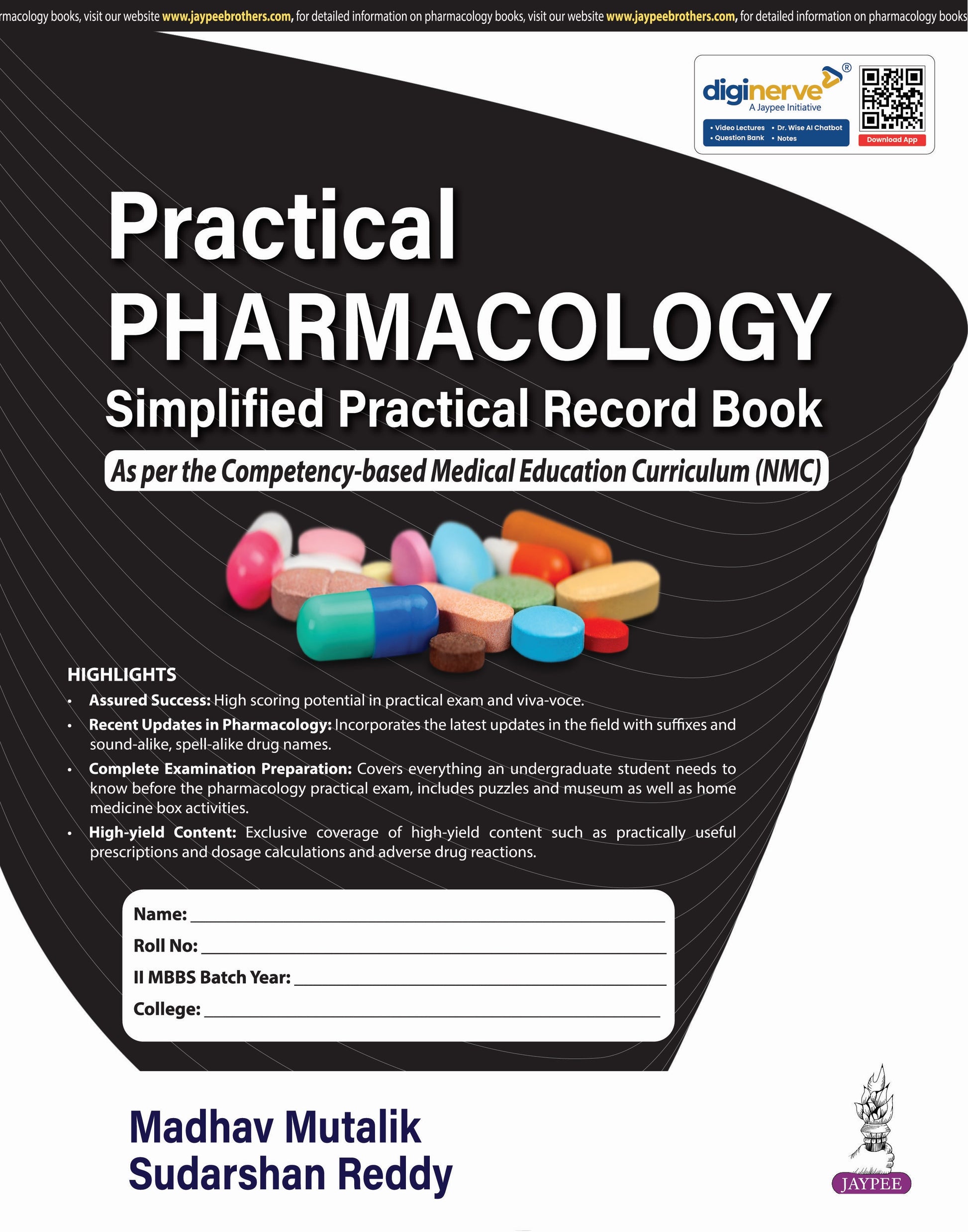 Practical Pharmacology Simplified Practical Record Book
