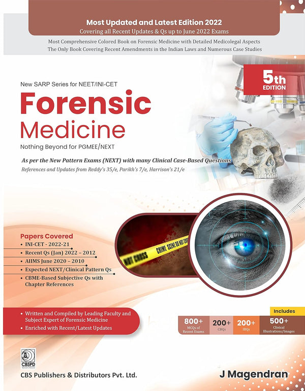 New Sarp Series For Neet NBE AI Forensic Medicine Nothing Beyond For Pgmee 5e (PB)