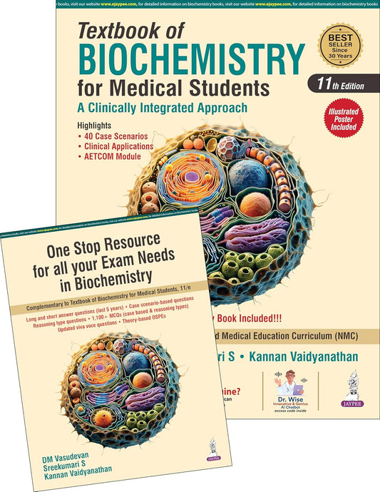 Textbook of Biochemistry for Medical Students (Complimentary Book Included+Illustrated Poster)