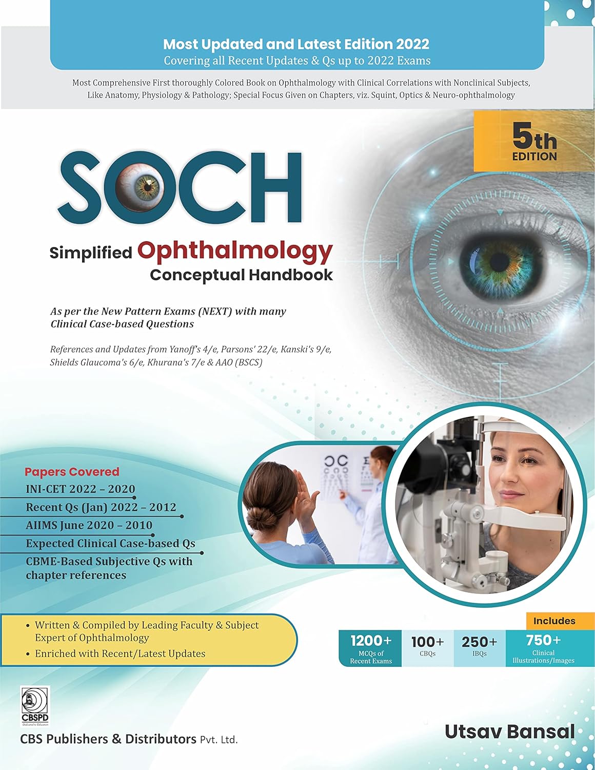 SOCH Simplified Ophthalmology Conceptual Handbook, 5e (PB)
