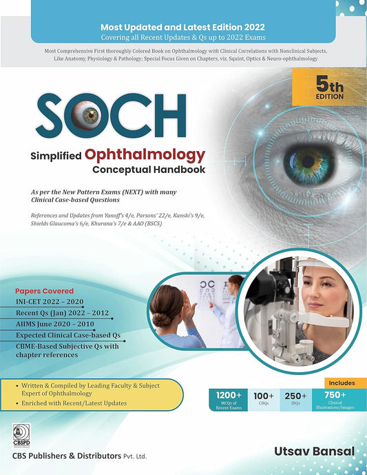 SOCH Simplified Ophthalmology Conceptual Handbook, 5e (PB)