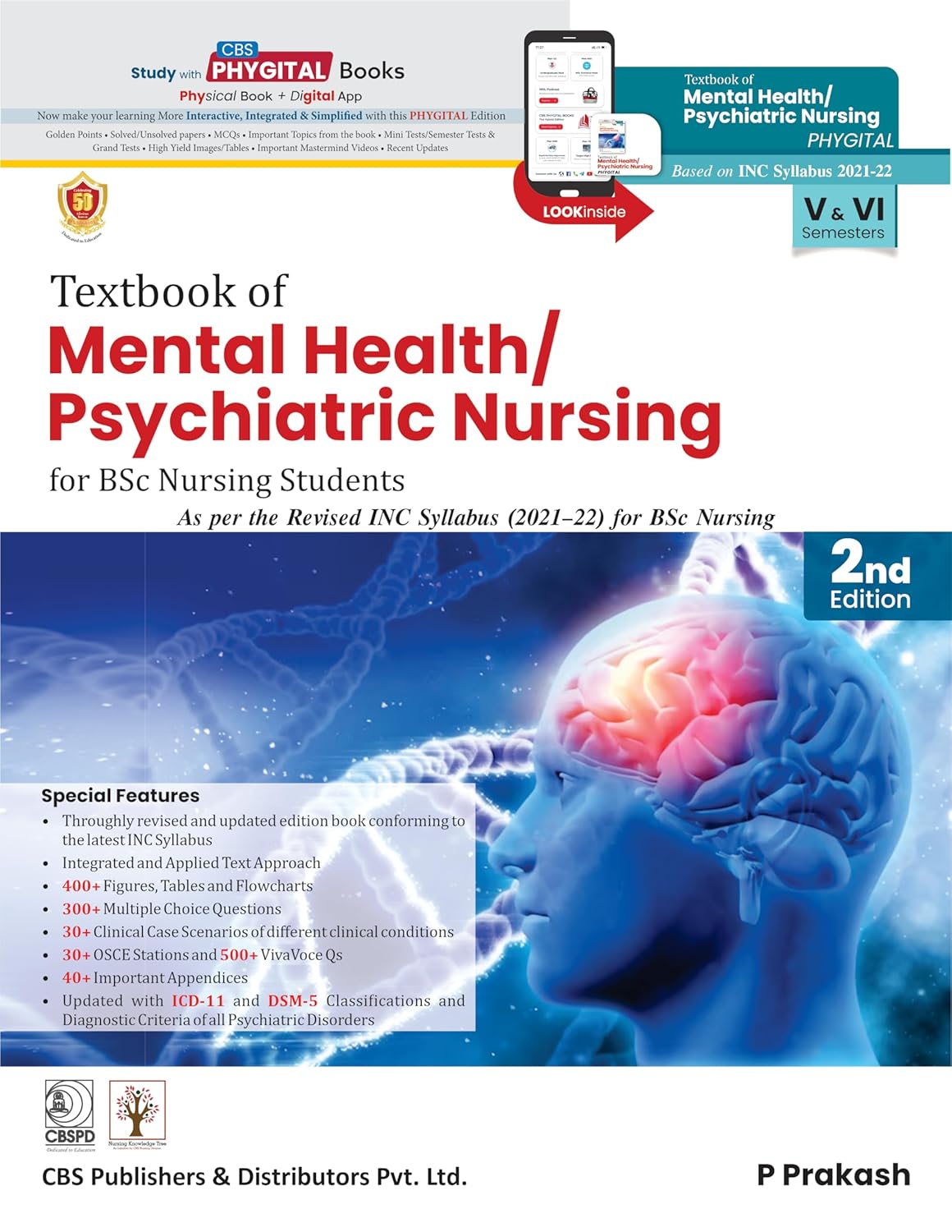 Textbook Of Mental Health Psychiatric Nursing For Bsc Students 2e (PB)