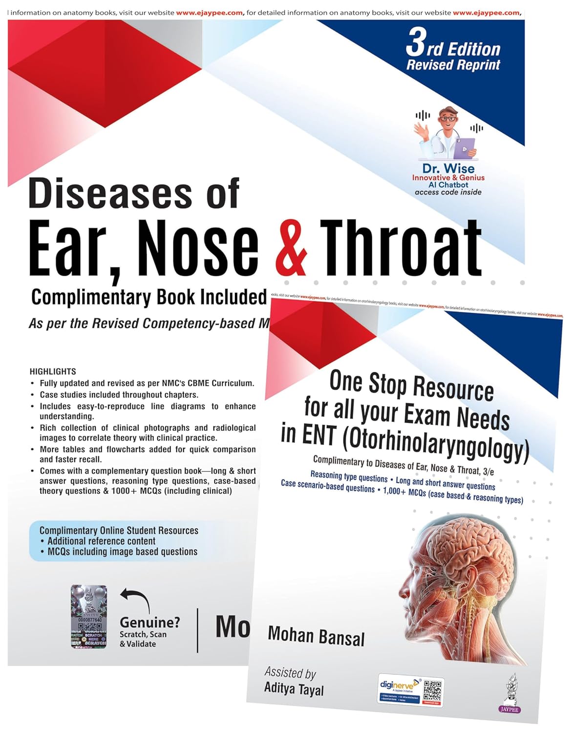 Diseases of Ear, Nose & Throat with One Stop Resource for All Your Exam Needs in ENT (Otorhinolaryn)