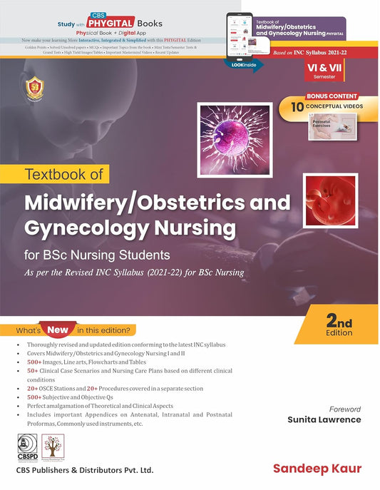 Textbook Of Midwifery Obstetrics And Gynecology Nursing For Bsc Nursing Students 2Ed(PB)