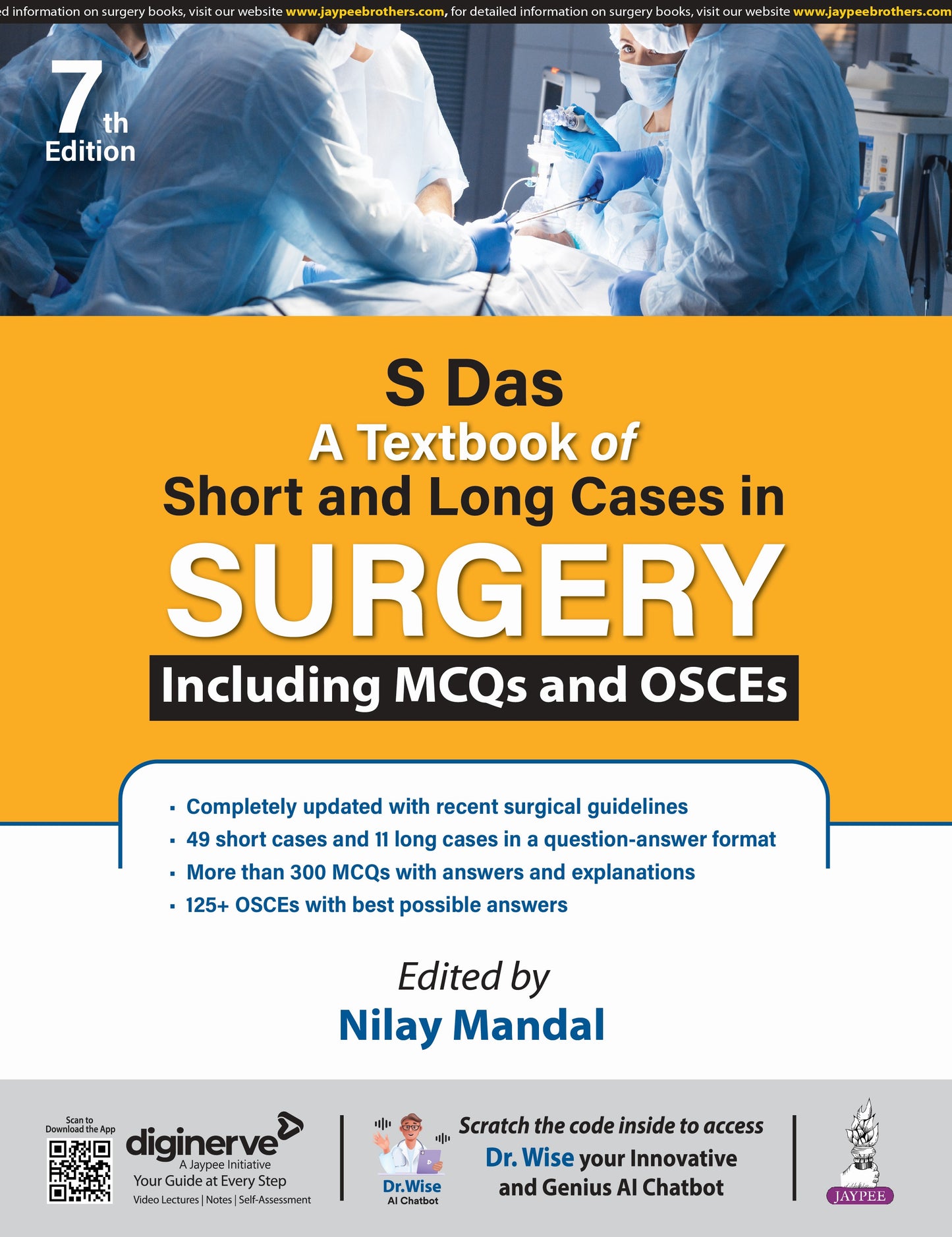 S Das a Textbook of Short and Long Cases in Sugery Including Mcqs and Osces