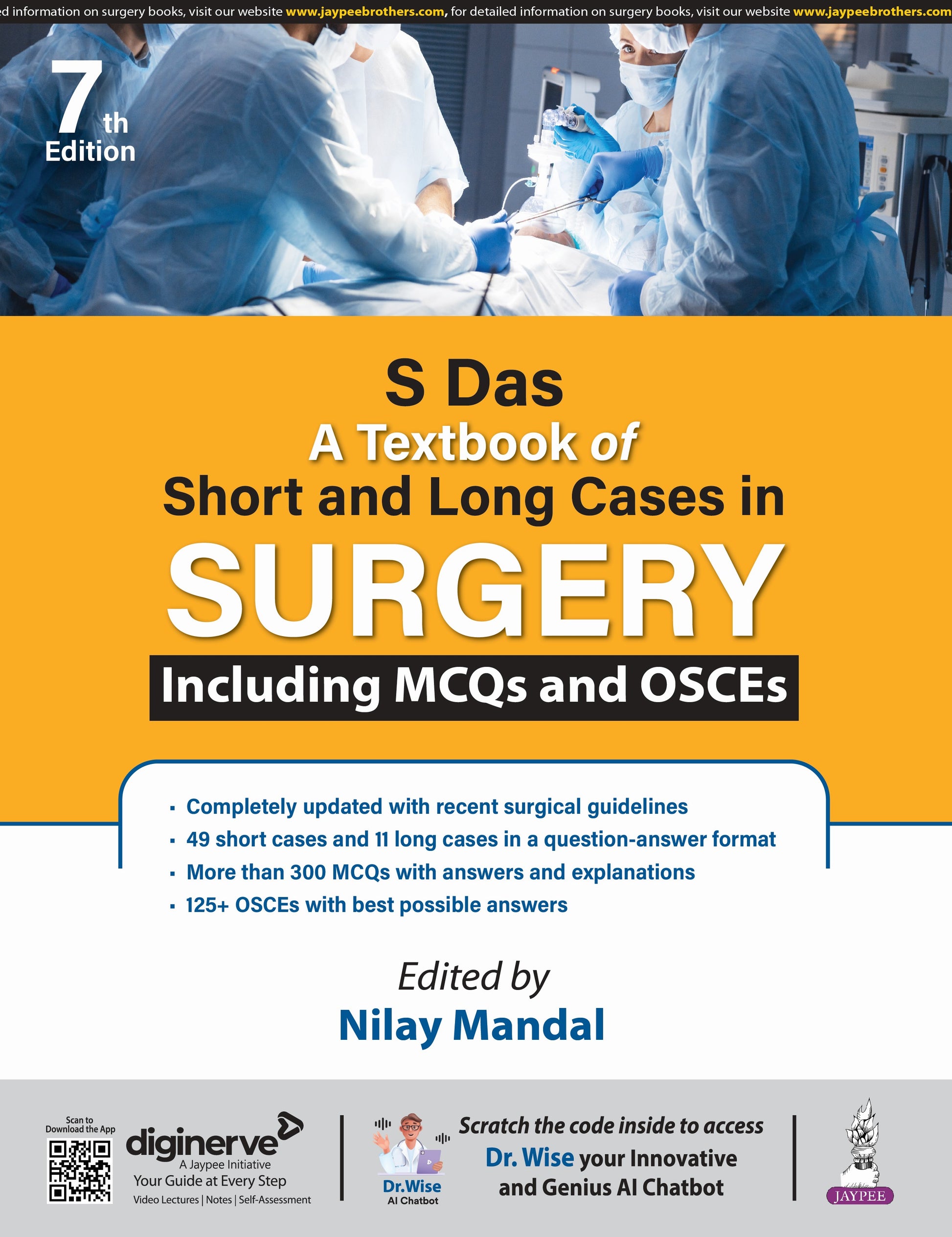 S Das a Textbook of Short and Long Cases in Sugery Including Mcqs and Osces