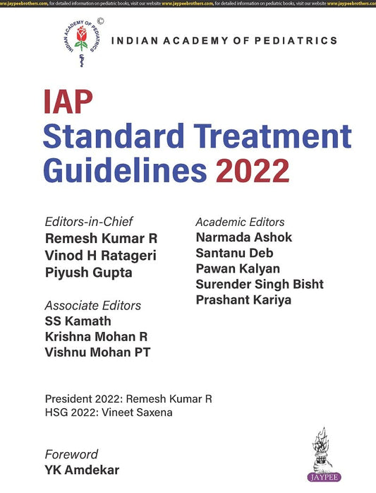 Iap Standard Treatment Guidelines 2022