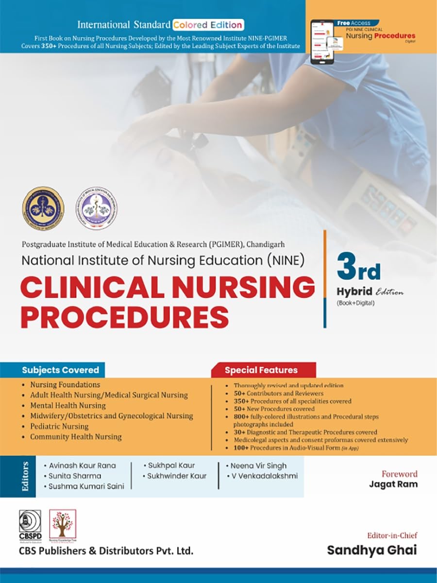 Clinical Nursing Procedures 3e Pgimer National Institute Of Nursing Education (PB)