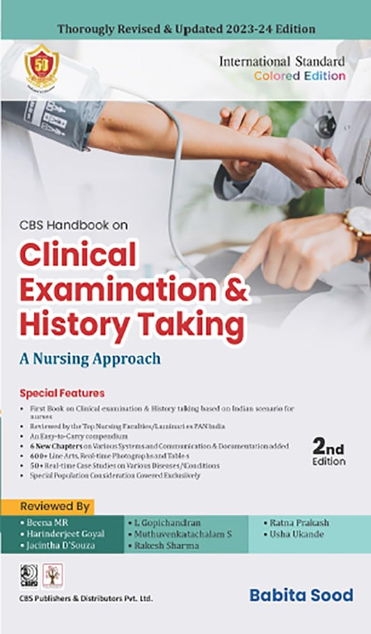 Cbs Handbook On Clinical Examination And History Taking A Nursing Approach 2e (PB)