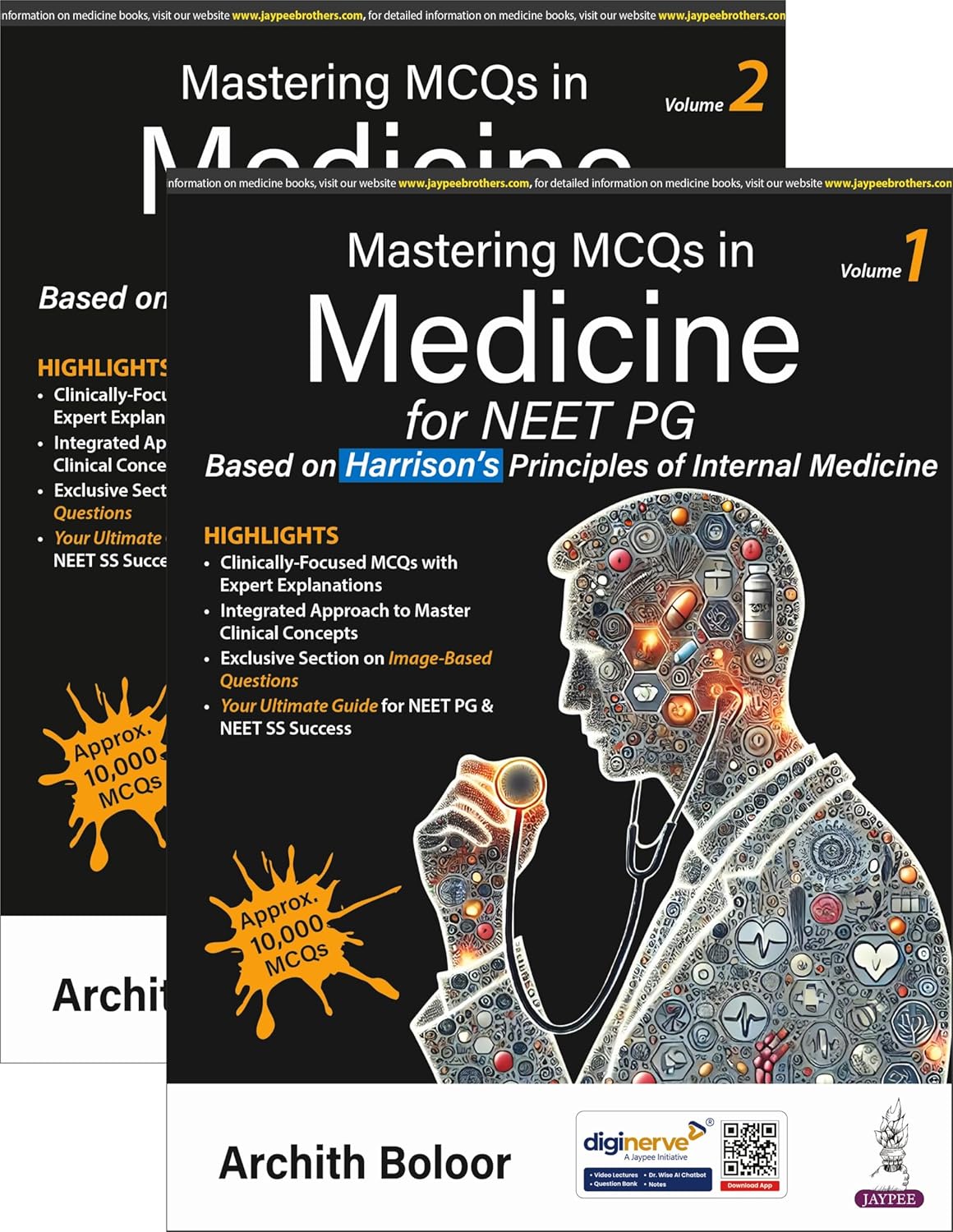 Mastering Mcqs in Medicine for Neet Pg (2Vols)