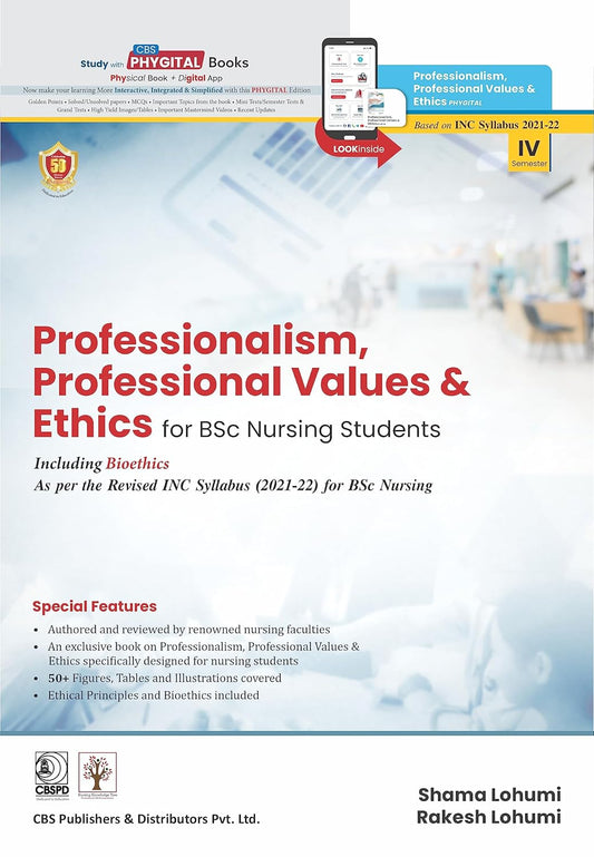 Professionalism Professional Values And Ethics For Bsc Nursing Students (PB)
