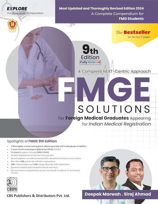 A Complete Next Centric Approach Fmge Solutions For Foreign Medical Graduates Appearing For Indian Medical Registration 9Ed (PB)