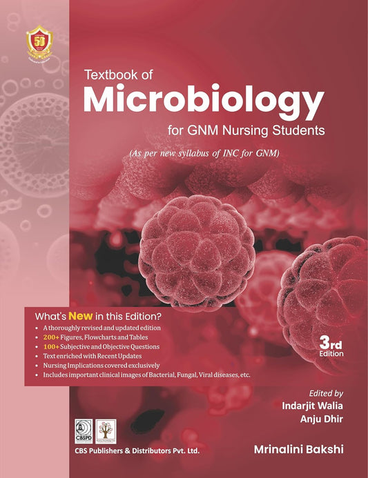 Textbook Of Microbiology For Gnm Nursing Students 3Ed (PB)