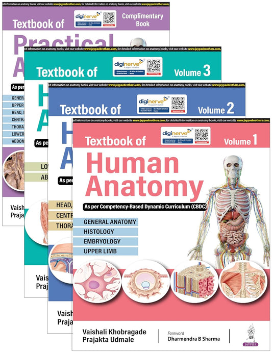 Textbook of Human Anatomy (4Vols) with Index
