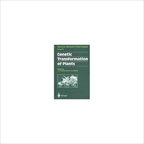 GENETIC TRANSFORMATION OF PLANTS MOLECULER METHODS OF PLANT ANALYSIS (HB 2009)