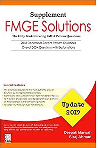 SUPPLEMENT FMGE SOLUTIONS UPDATE 2019 (PB 2019) 